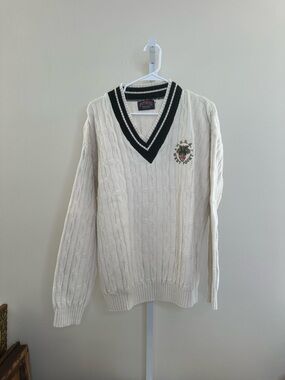 vintage 100% cotton west point sweater in size xl
